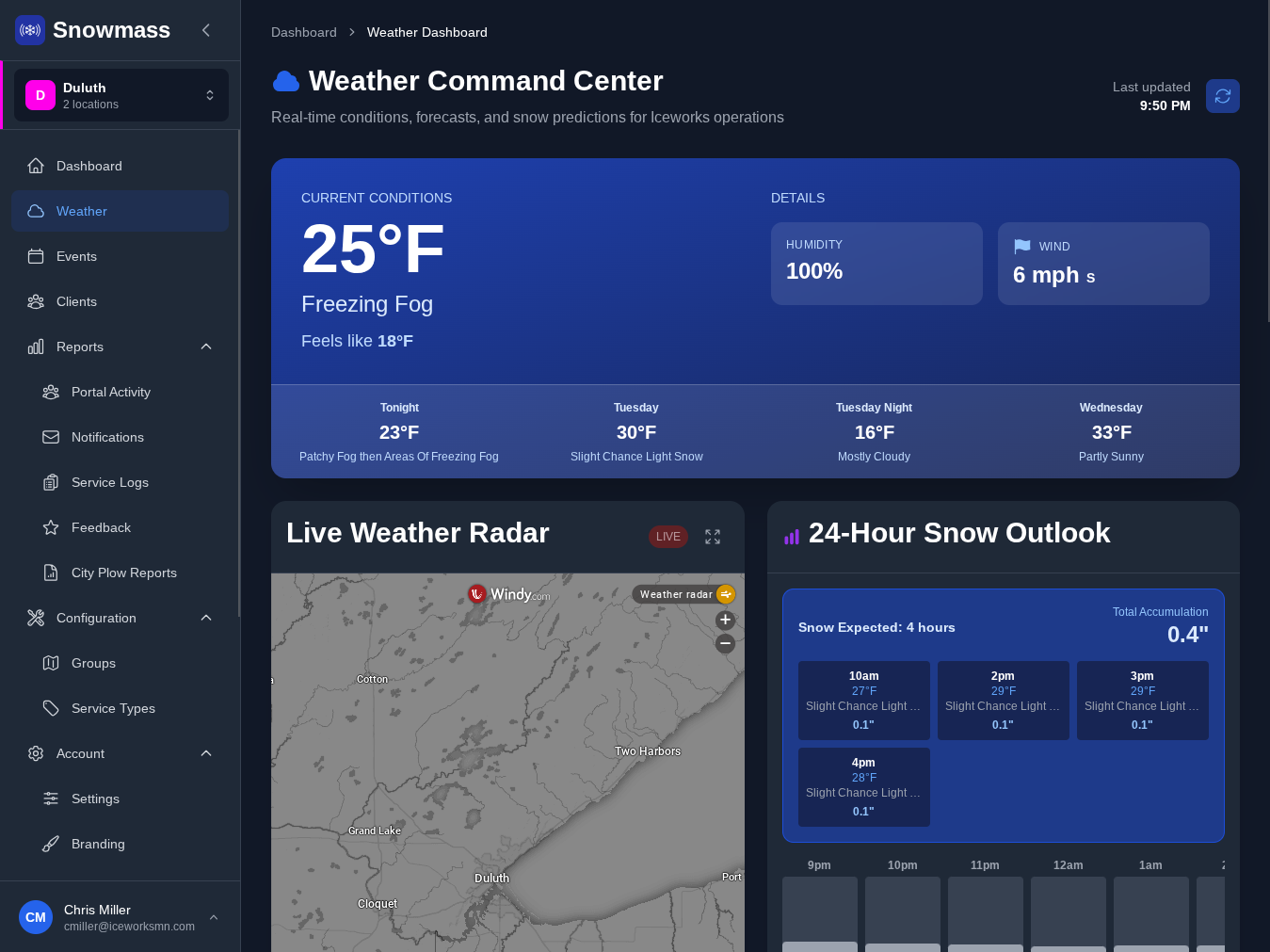 Monitor Weather & Trigger Events